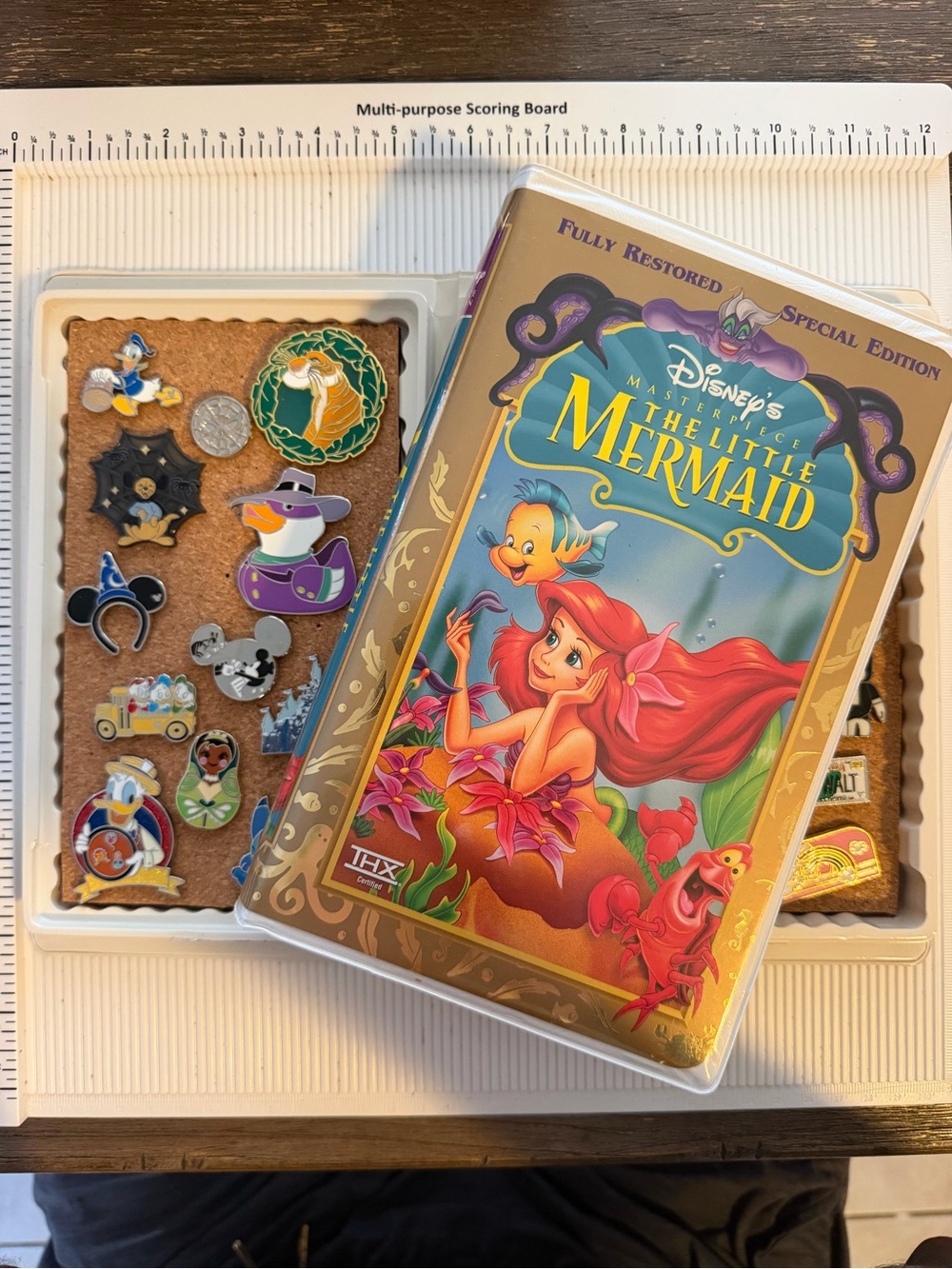 Disney’s The Little Mermaid Gold Collection VHS Pin Board